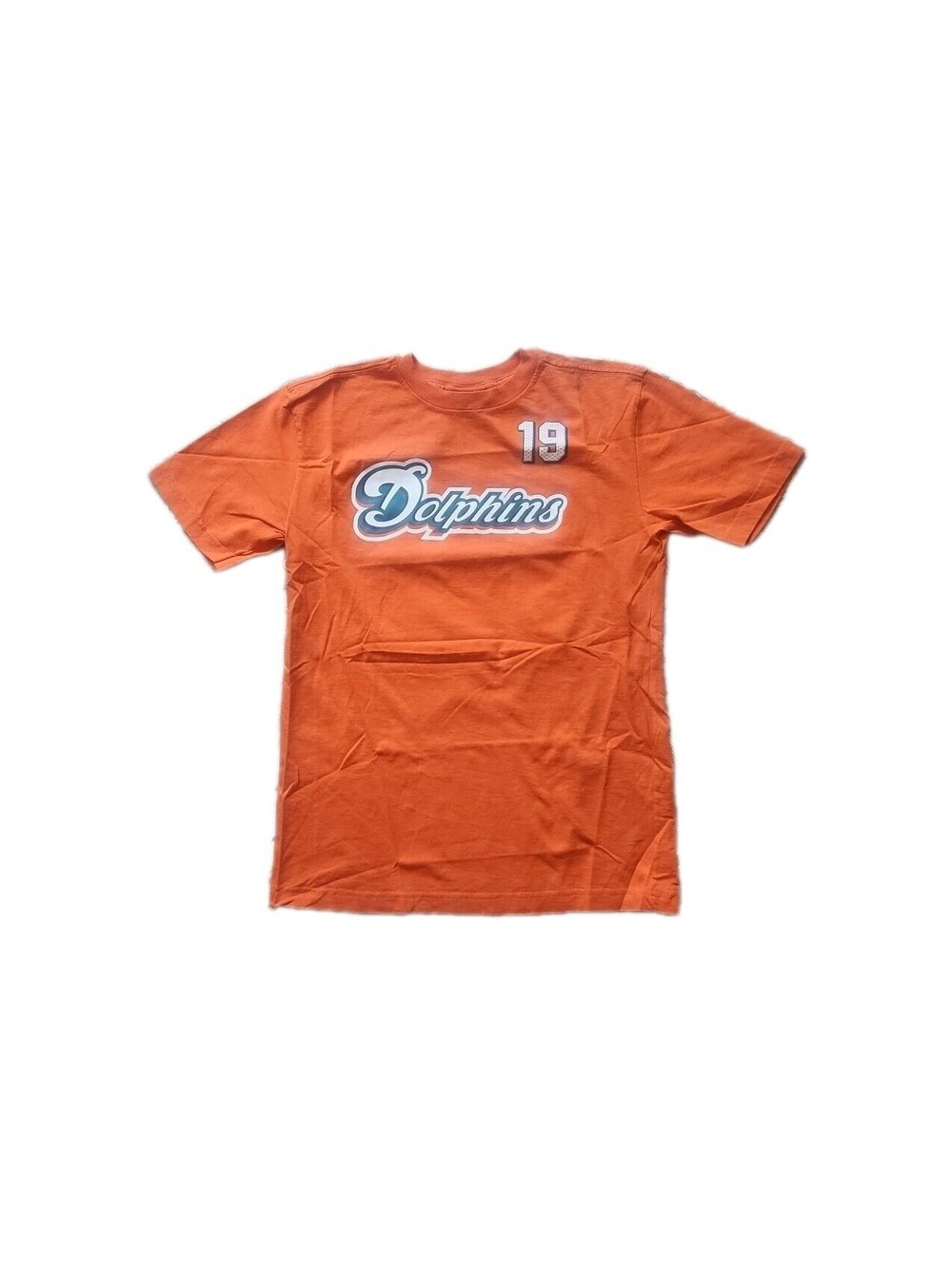 Brandon Marshall Reebok Vintage Miami Dolphins Orange Shirt Kids Large